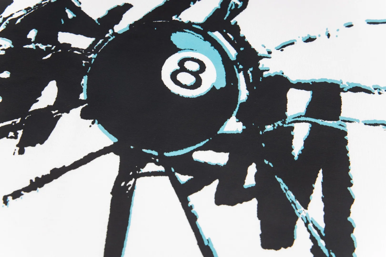 🔥 109# P55 （In Stock ） Stussy 8 Series SHATTERED TEE 8 Logo T Same Style ：Black White Size：S M L XL ： 260 ：